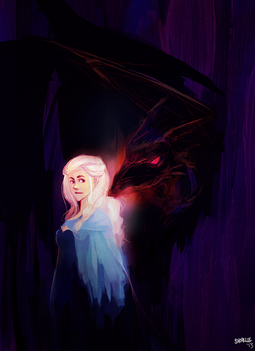 game of thrones - daenerys paintsketch by shorelle