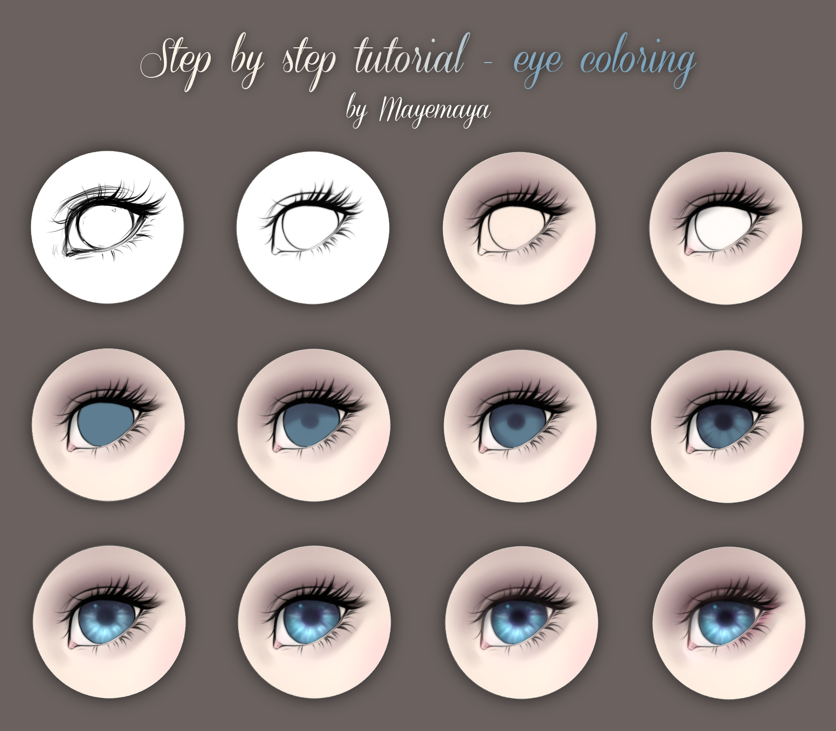 Step by step tutorial - eye coloring by MayeMaya on DeviantArt