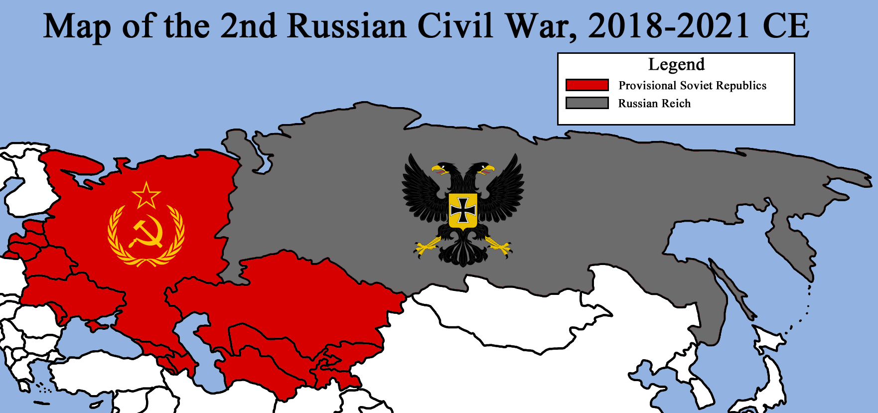 Map of the 2nd Russian Civil War, 2018-2021 CE by RedRich1917 on DeviantArt