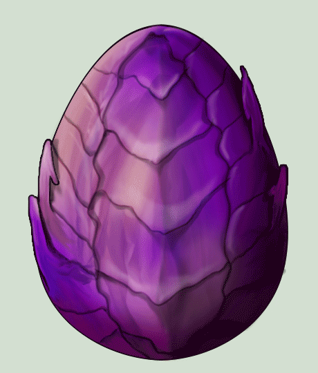 Adoptable:purple Dragon egg [GIF][SOLD] by taaraachan