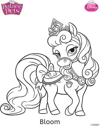 palace pets coloring pages horses realistic - photo #7
