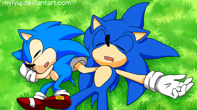 Classic Sonic - Running Animation by Elesis-Knight 