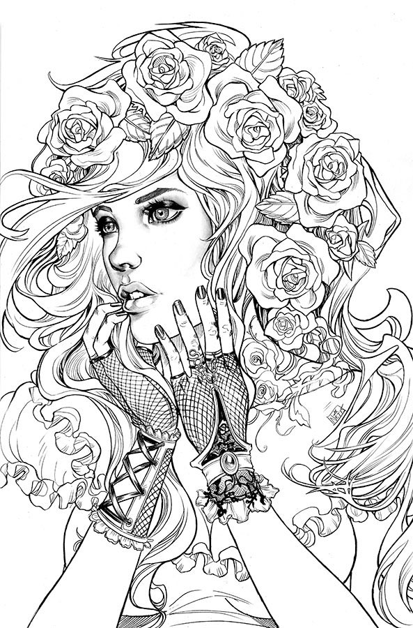 face coloring pages adults - photo #21