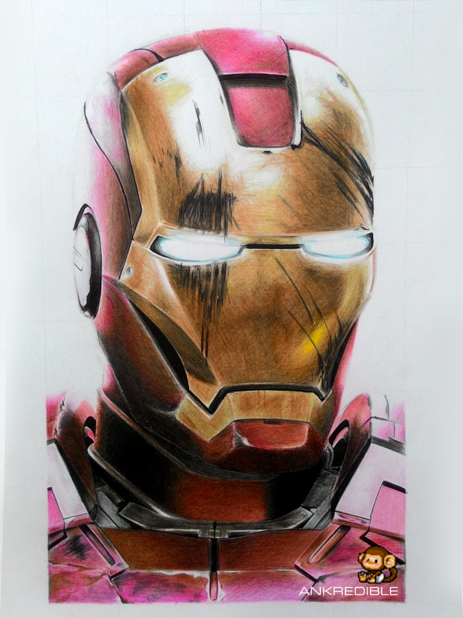 Ironman (Color Pencil Drawing) by Ankredible on DeviantArt