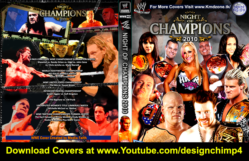 NIGHT OF CHAMPIONS 2010 CUSTOM DVD COVER by mediafaith1