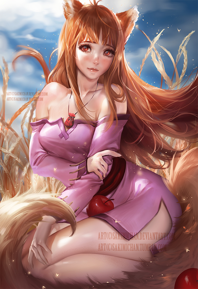 Horo spice and wolf .nude optional. by sakimichan