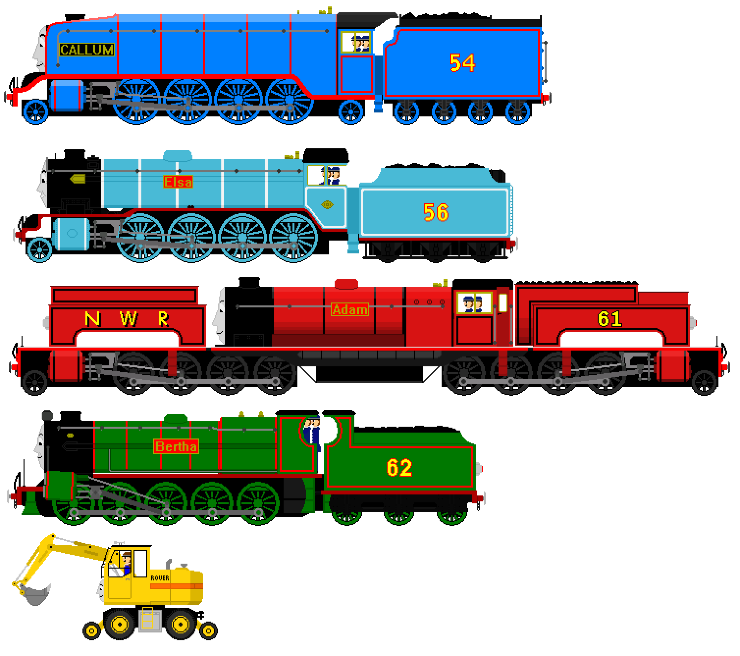 Five NEW Engines in the Shed by JamesFan1991 on DeviantArt