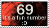 69 Stamp by WolvenFlames