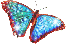 Blue butterfly animated 130px by EXOstock
