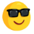 Messenger Smiling Face With Sunglasses emoji