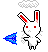 cute rabbit in the rain