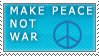 Make peace not war stamp by MissNooys-Resources