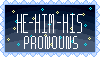 He/Him/His pronouns stamp by Tiny-Forest-Prince