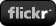 Flickr (black, wordmark) Icon 56x26