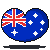 Australia Floating Heart Icon by Kiss-the-Iconist