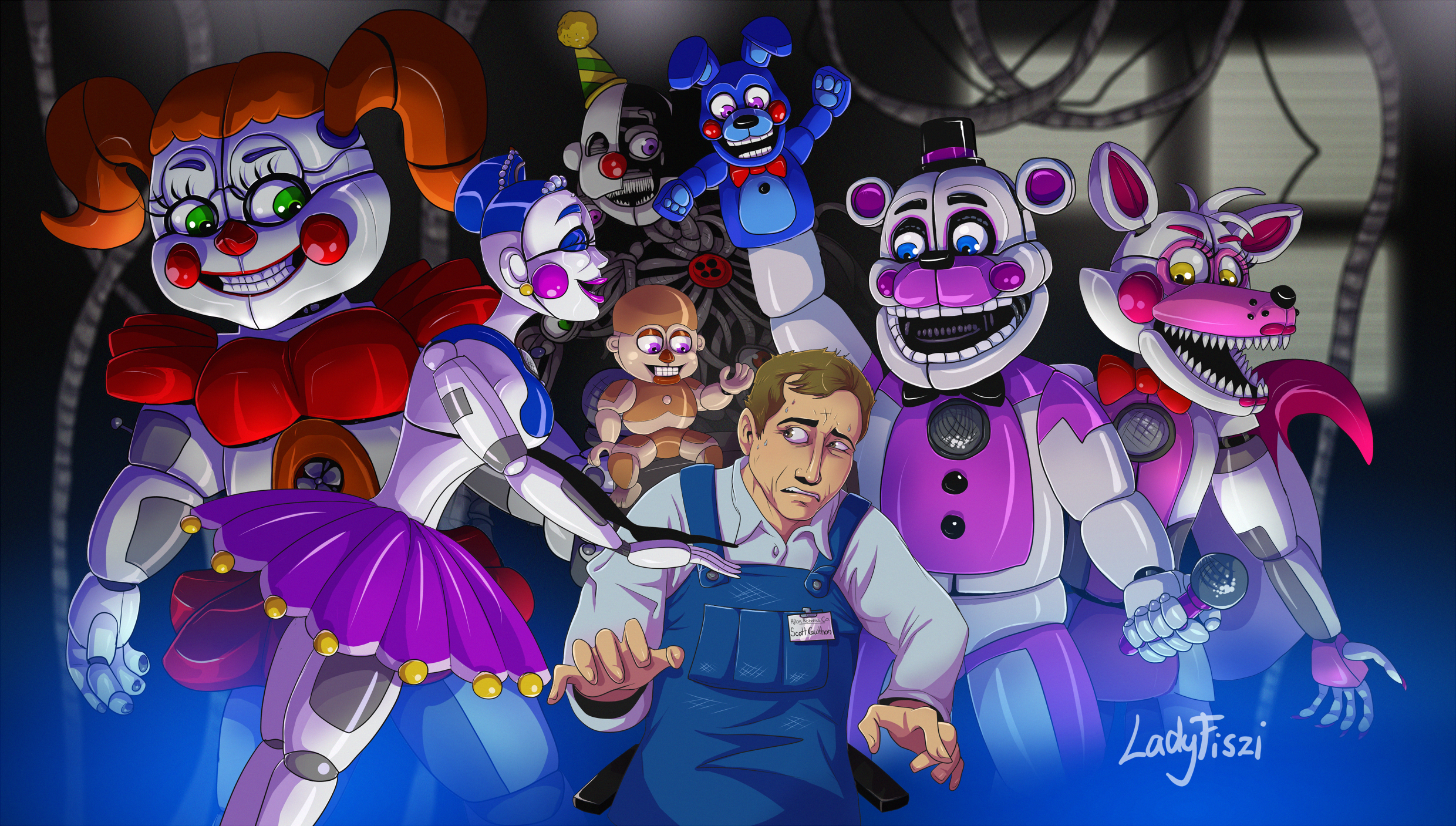 New Band - Sister Location [FNAF] by aguamarino on DeviantArt