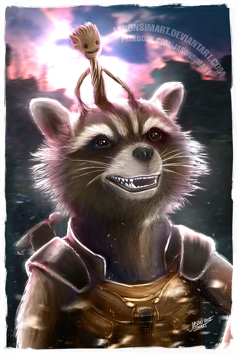 Rocket and baby groot by JasonsimArt on DeviantArt