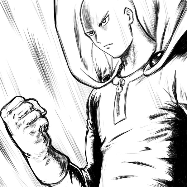 One Punch Man Coloring Pages 3