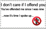 Offended by Religion Stamp by NexusHUB