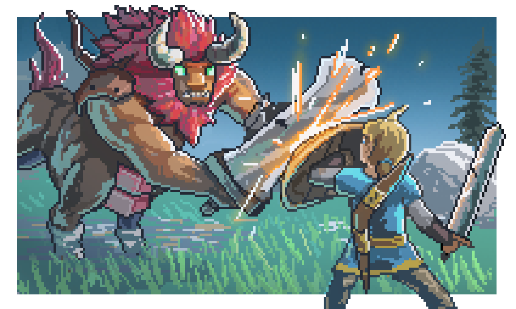 Pixel Art Zelda Breath Of The Wild