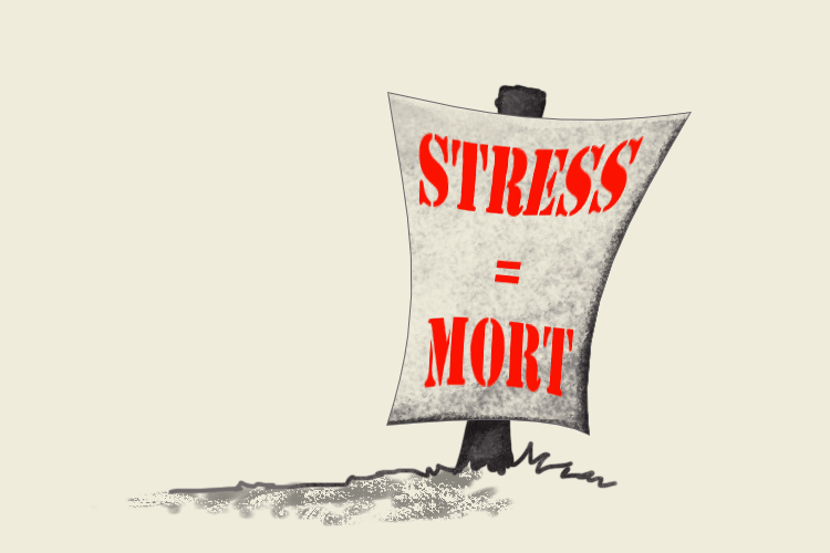 STRESS = MORT -Gif HuffingtonPost by krukof2