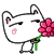 Bunny Emoji-36 (Flower) [V2] by Jerikuto