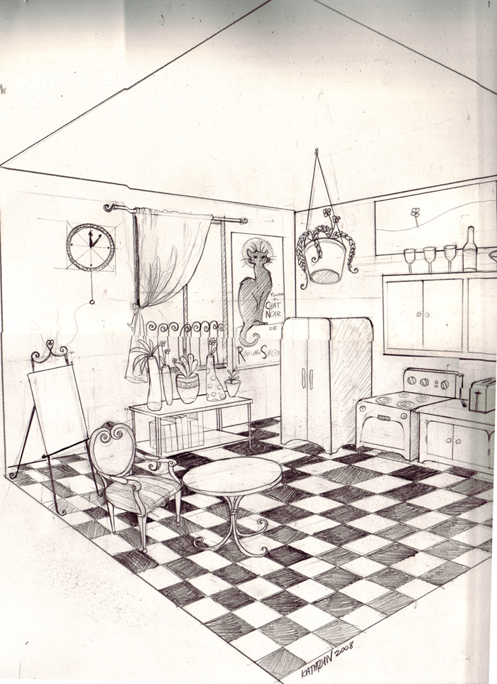 two point perspective room by twistedEXIT on DeviantArt