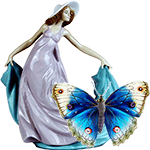 Lady with BlueButterfly by KmyGraphic
